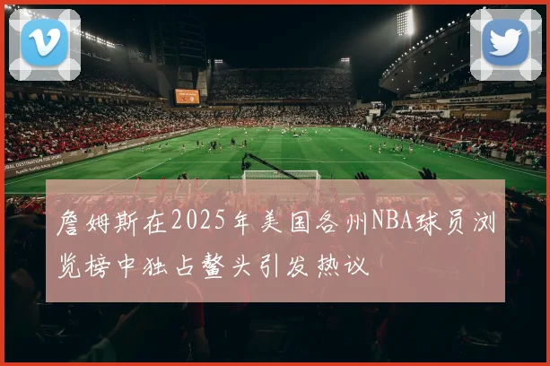 詹姆斯在2025年美国各州NBA球员浏览榜中独占鳌头引发热议