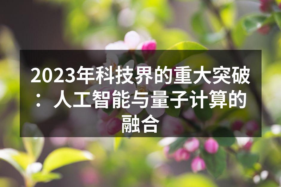 量子计算机内部结构示意图